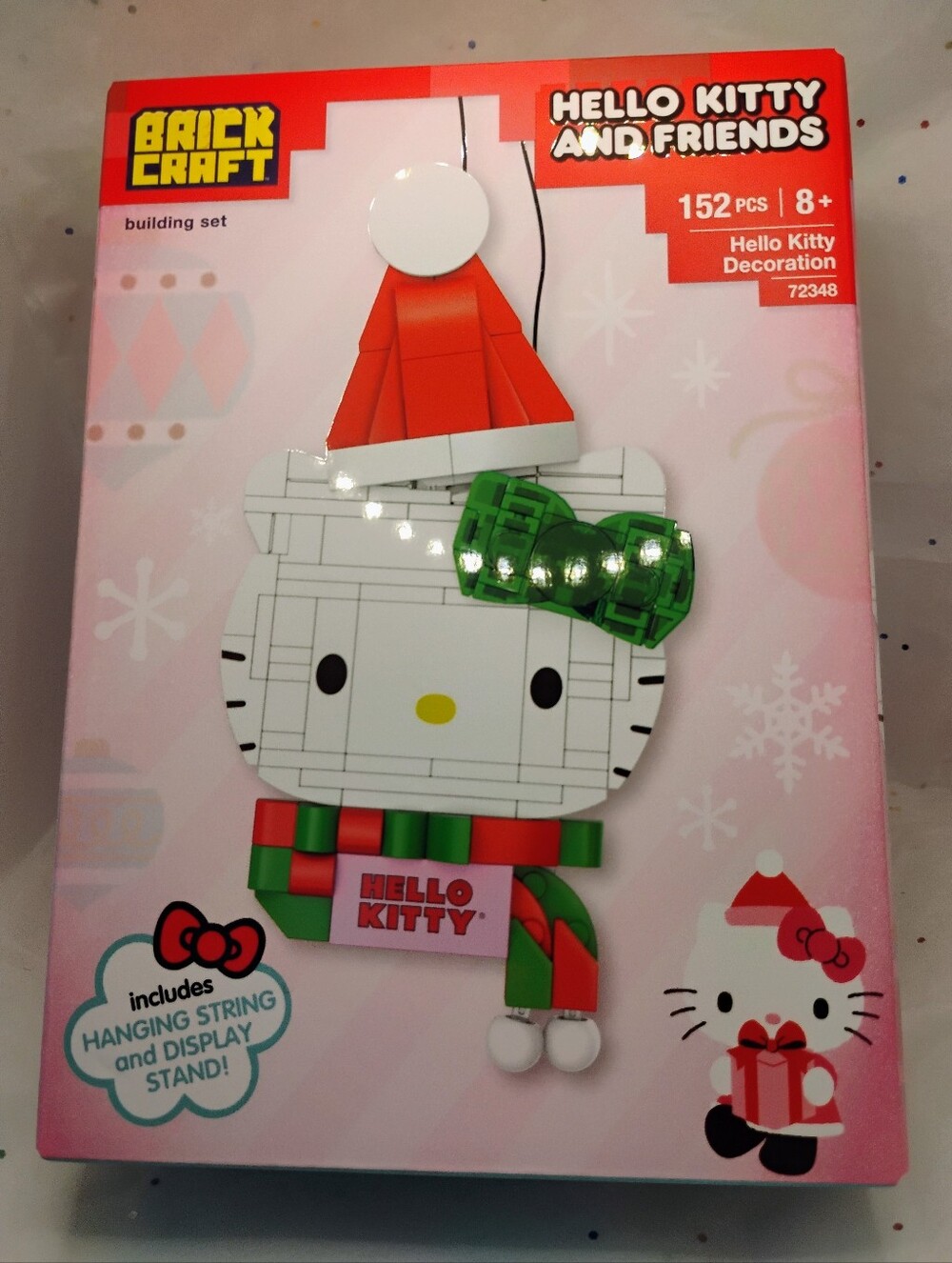 NEW BrickCraft Hello Kitty Holiday Ornament!